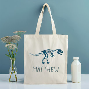 Bolsa Tote Crianças Engraçadas, T-Rex Dinossauro Fóssil Schoo