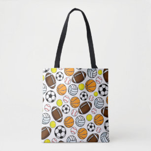 Bolsa Tote Crianças Esportivas Beisebol Basquete Futebol Fute