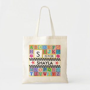 Bolsa Tote Crianças - Estrela Rosa da Escola de Arte Alfabé