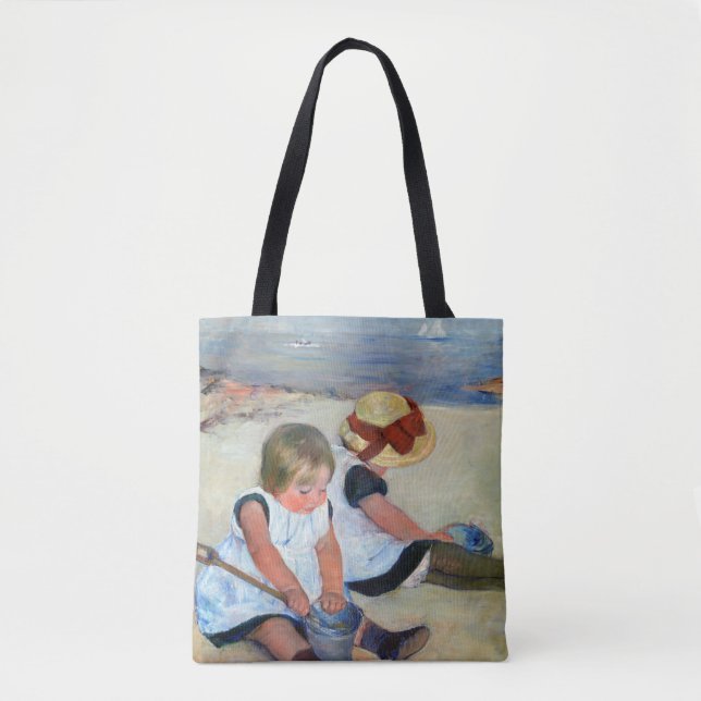 Bolsa Tote Crianças na praia, Cassatt (Frente)