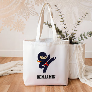 Bolsa Tote Crianças Ninja Guerreiras Fofas