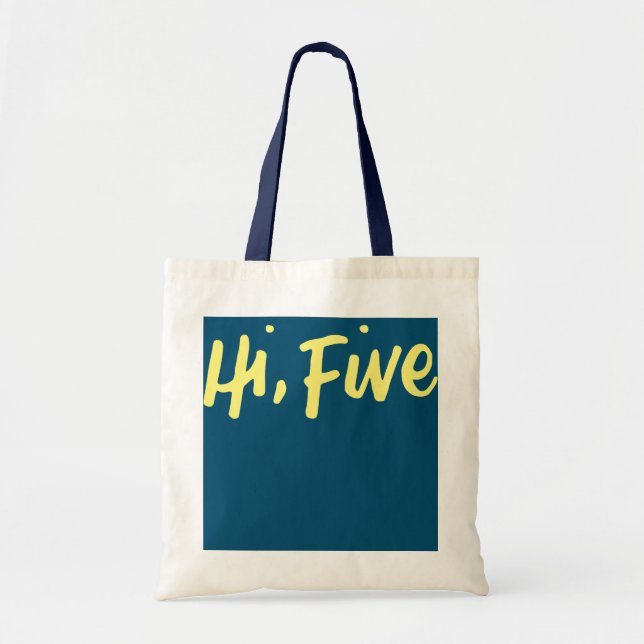 Bolsa Tote Crianças Oi Festa de 5 Anos e 5 (Frente)