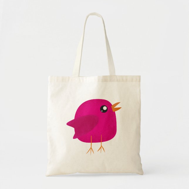 Bolsa Tote Crianças passarinho fofo  (Frente)