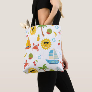Bolsa Tote Crianças Personalizadas na Praia do Soneiro Sun de