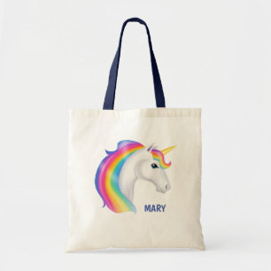 Bolsa Tote Crianças Rainbow Unicorn Halloween Candy