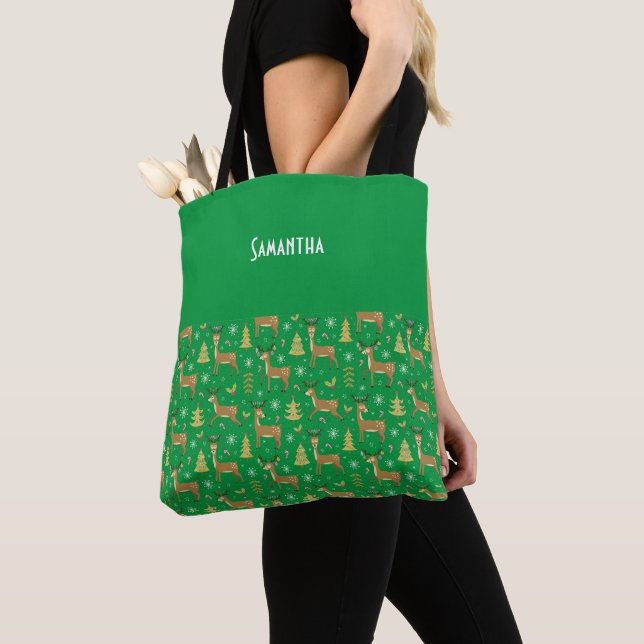 Bolsa Tote Crianças, Reinador de Natal (Close Up)