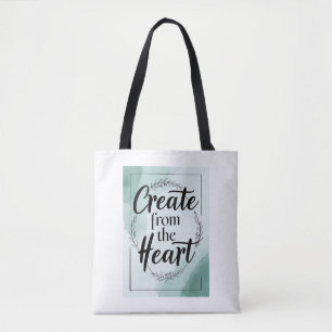 Bolsa Tote Criar a partir do coração opção 2