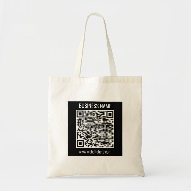 Bolsa Tote Criar um código de QR moderno instantaneamente (Frente)