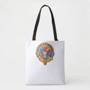 Bolsa Tote Criatividade É Meu Superpoder Lindo Pincel Paleta