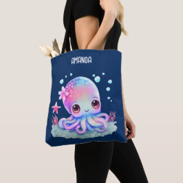 Bolsa Tote Criatura do Mar de Octopus Cute