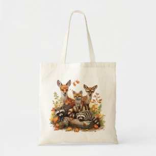 Bolsa Tote Criaturas De Madeira, outono