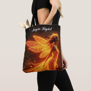 Bolsa Tote Criaturas modernas de incêndio florestal voam fada