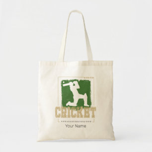 Bolsa Tote Cricket Batsman Vintage Pitcher Player Treinador