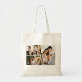 Bolsa Tote Crie a sua própria colagem de 4 fotos