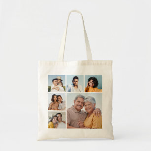 Bolsa Tote Crie a sua própria colagem de 6 fotos