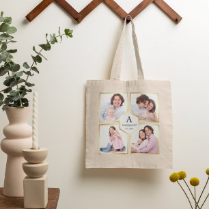 Bolsa Tote Crie A Sua Própria Colagem De Fotos Da Família D
