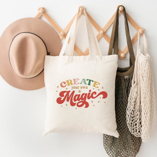 Bolsa Tote Crie A Sua Própria Potência Da Rapariga Magic Grl (Criador carregado)