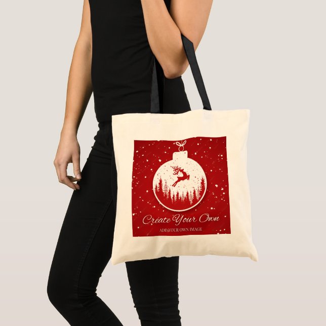 Bolsa Tote Crie o seu próprio Natal (Frente (produto))