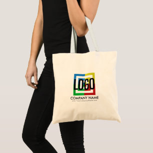 Bolsa Tote Crie os detalhes comerciais do logotipo da sua pró