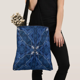 Bolsa Tote Crie Seu Próprio Estampa de Denim Azul Escuro Pers
