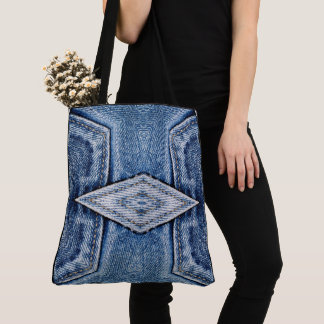 Bolsa Tote Crie seu próprio Impressão de Denim de Diamante Re
