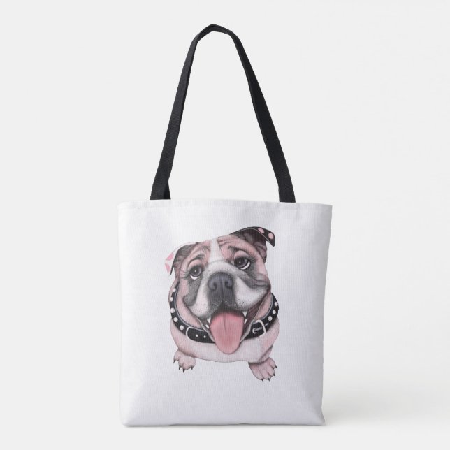 Bolsa Tote Crie seu próprio mercado Comprando a barra de ferr (Verso)