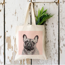 Bolsa Tote Crie Seu Próprio Retrato de Pet | Preto e Branco