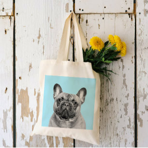 Bolsa Tote Crie Seu Próprio Retrato de Pet Preto e Branco