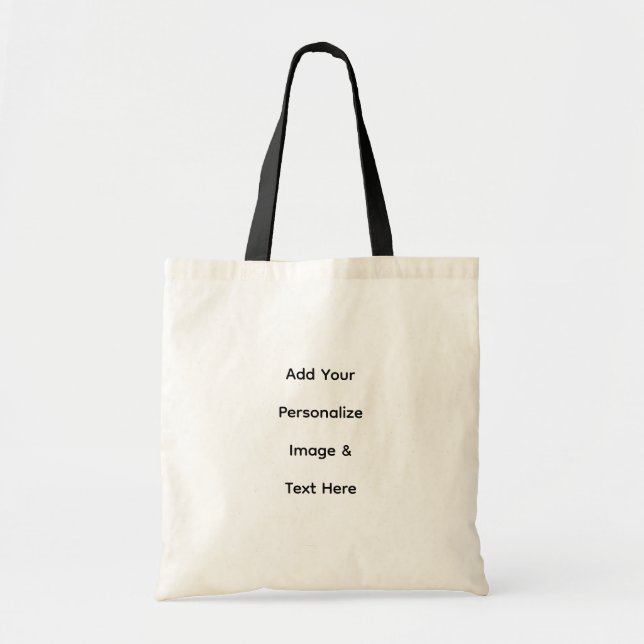 Bolsa Tote crie seu próprio texto personalizado (Frente)