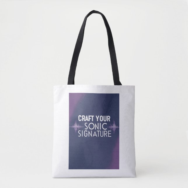Bolsa Tote Crie Sua Assinatura Sonora opção 2 (Frente)