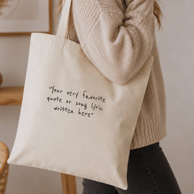 Bolsa Tote Crie sua própria citação (Criador carregado)