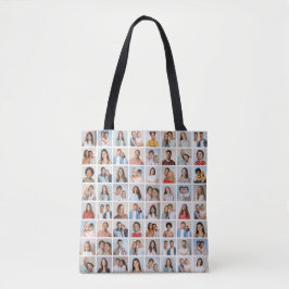 Bolsa Tote Crie Sua Própria Colagem de 64 Fotos