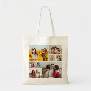 Bolsa Tote Crie Sua Própria Colagem de 8 Fotos