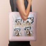 Bolsa Tote Crie sua própria colagem de fotos 4 - Nome do scri<br><div class="desc">Use até quatro fotos de telefone quadradas ou selfie para criar um presente exclusivo e pessoal. Ou você pode ficar com o filhote hipster e fazer uma moda. Se precisar ajustar as fotos,  clique na ferramenta personalizar para fazer alterações.</div>