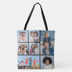 Bolsa Tote Crie sua própria colagem de fotos 7