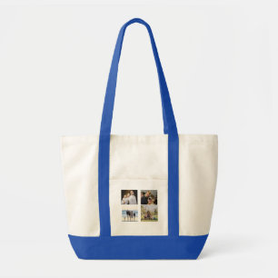Bolsa Tote Crie Sua Própria Colagem de Fotos Personalizada pa