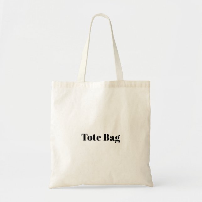 Bolsa Tote Crie Sua Própria Promoção de Marca Simples  (Frente)