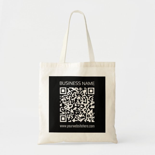 Bolsa Tote Crie um código QR instantaneamente com o URL do se (Frente)
