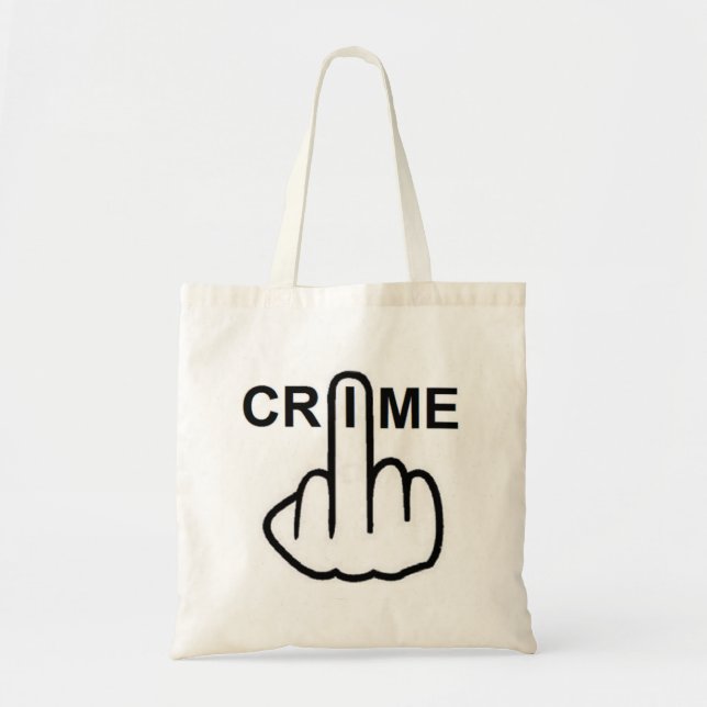 Bolsa Tote Crime De Bag É Crime (Frente)