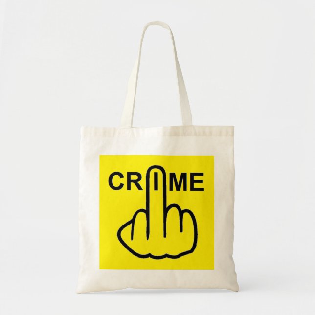 Bolsa Tote Crime De Bag É Crime (Frente)