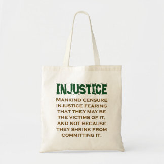 Bolsa Tote Criminalização da Injustiça na Humanidade - Quota