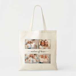 Bolsa Tote Crio Personalizado Colagem de Fotos Matron de Honr