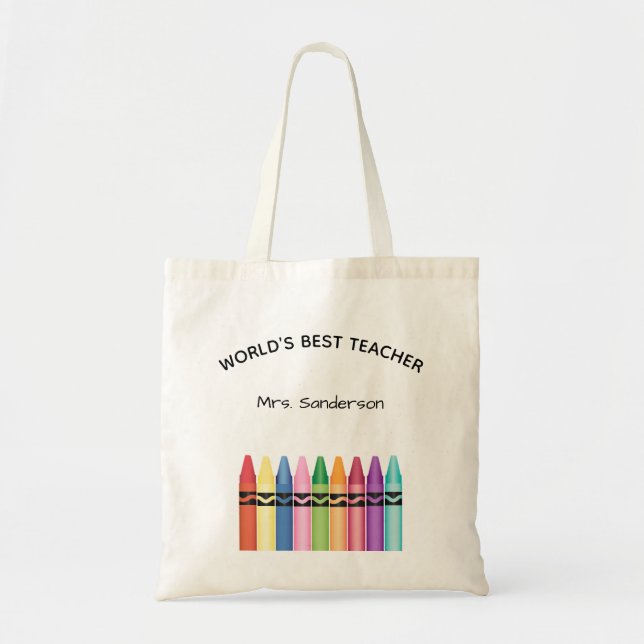 Bolsa Tote Críons de Apreciação de Professores da Escola (Frente)