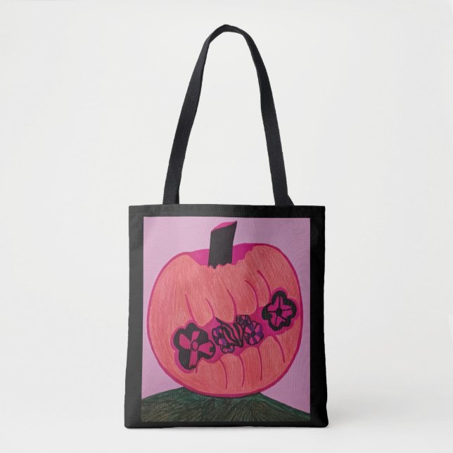 Bolsa Tote Crisálida Em Uma Abóbora (Frente)