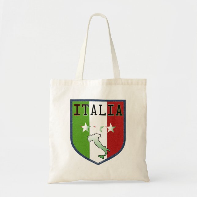 Bolsa Tote Crista azul de Italia (Frente)