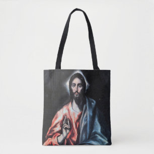 Bolsa Tote Cristo como Salvador por El Greco