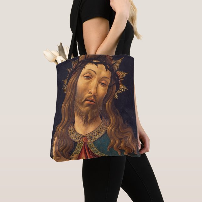 Bolsa Tote Cristo Coroado com Espinhos por Sandro Botticelli (Close Up)