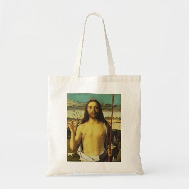 Bolsa Tote Cristo de Giovanni Bellini (Frente)