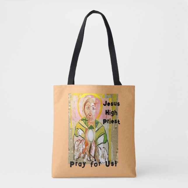 Bolsa Tote Cristo do Padre Poster (Frente)