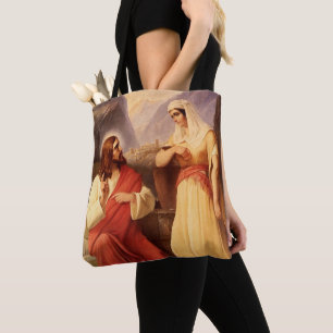 Bolsa Tote Cristo e a Samaritana por Christian Schleisner